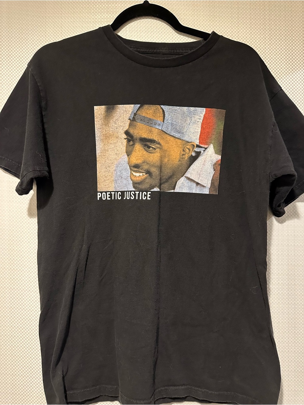 Poetic Justice Black Graphic Tee - Men